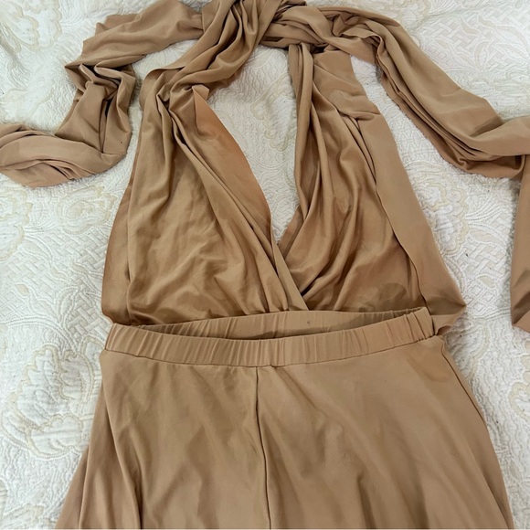 L'ATISTE by Amy Multiway Infinity Convertible Dress, Champagne Gold Size S - Picture 10 of 14